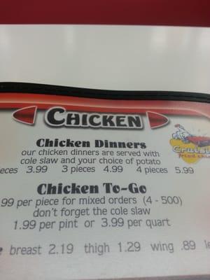 Try the chicken.  Love the chicken.