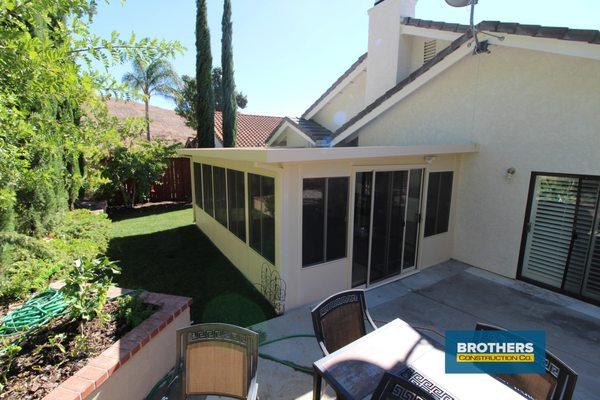 Patio sun room enclosure in Thousand Oaks