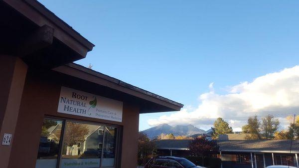 Our quaint little clinic with Mountain Views