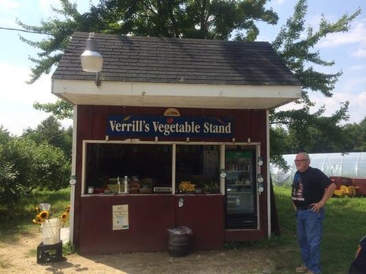 Great veggies and jams from fruit grown on the farm here.