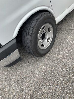 The tire came off while I was driving