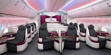 @FlyEliteClass Qatar Business Class Cabin