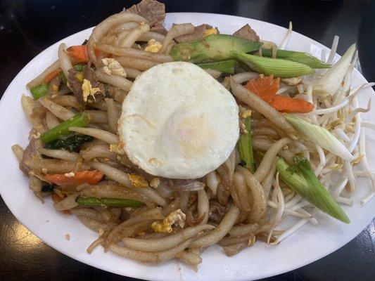 Loch cha and phomn penh rice soup