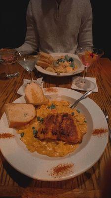 Blacked salmon Cajun pasta