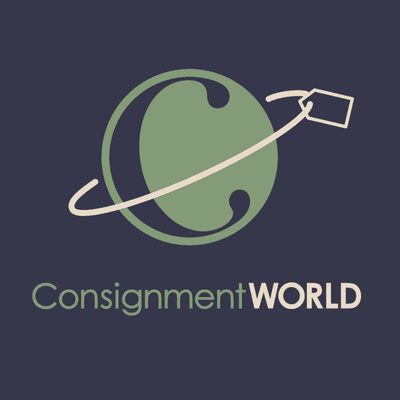 Logo Stacked (Consignment World Logo stacked above the Consignment World name.)