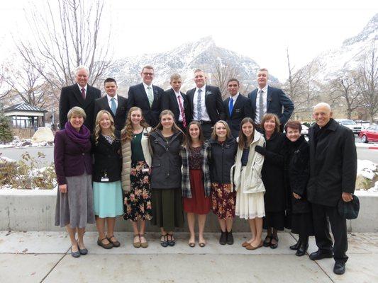 Group of missionaries at the MTC