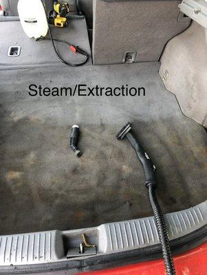 Steam and stain extraction