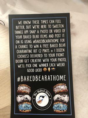 #BakedBearAtHome