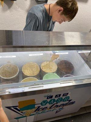 Ice cream options