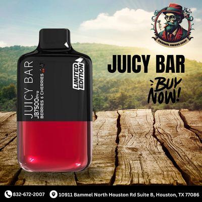 Juicy Bar vape available at Bammel Smoke Shop.