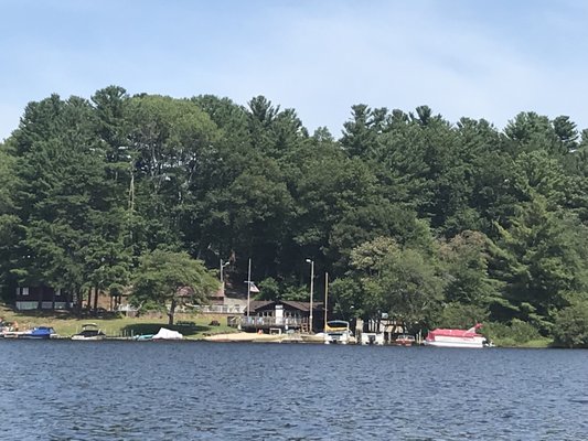 An offshore view of the Club.