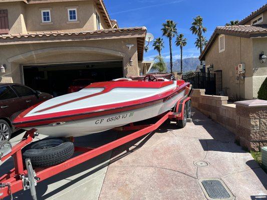 Jet Boat. 3 Stage Gel Coat Correction.