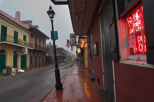 Can't miss the 2 signs protruding out the side of the building...