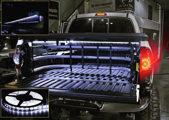 LED Bed Lighting installation on this Toyota Tacoma