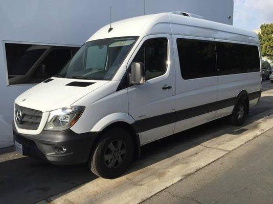 2016 Mercedes Benz- Long Wheel Base, High Ceiling- 12 passengers, including driver- $165 per day