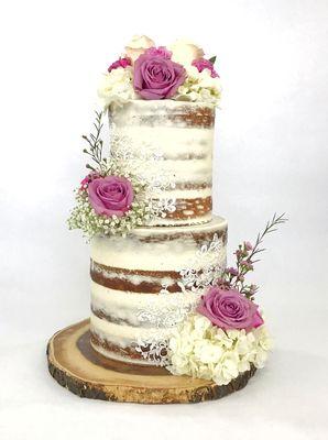 Semi-Naked Wedding cake