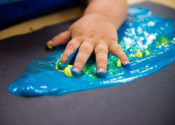 Finger painting!