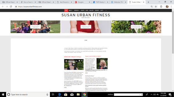 Susan Urban Fitness Mind and Body