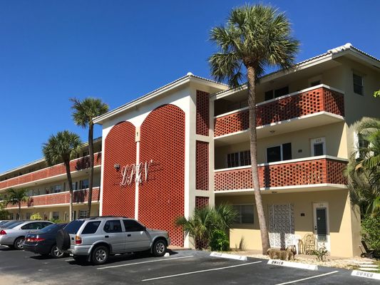 A railing replacement project. The work included a complete replacement of pre-cast railings with aluminum railings