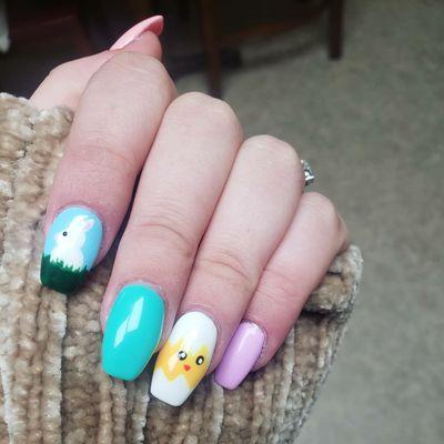 Easter gel nails