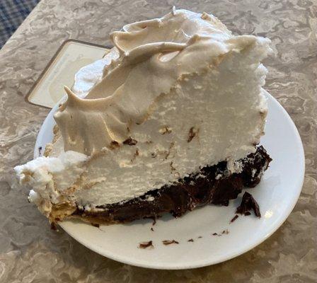 Chocolate Mile-High Merengue Pie