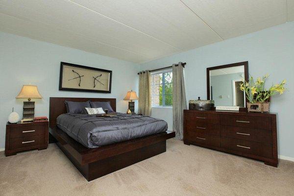 Master bedroom with walk-in closet.