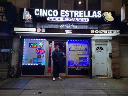 My boy Ricky at Cinco Estrellas Bar