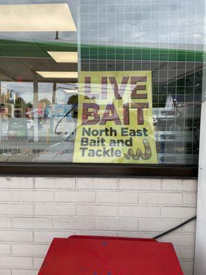 Signage for live bait