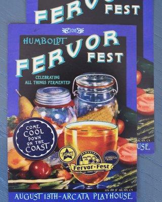 Event postcard for Humboldt Fervor Fest.