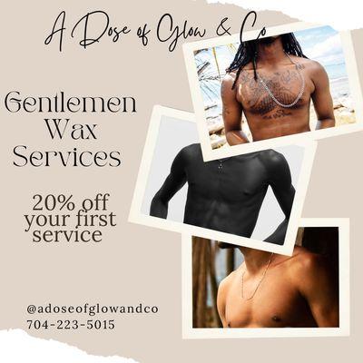 Gentlemen Wax Services