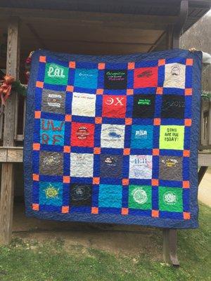 King Size T-Shirt Quilt!