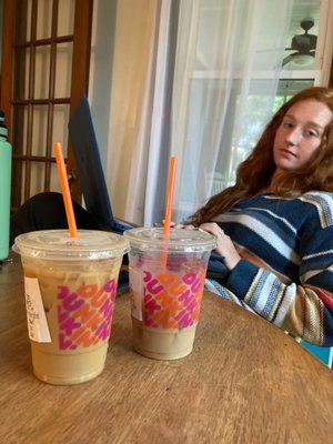 Emily, the only good thing about this Dunkin' run & my oat milk iced latte