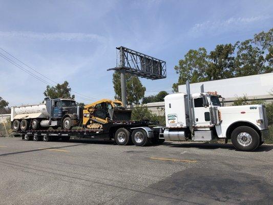 Off to the next job. Super-10 rentals and bobcats.