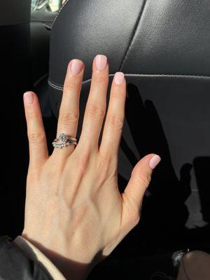 Gel nail manicure