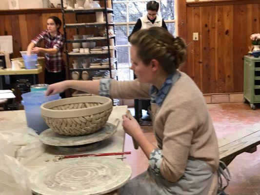 Pottery Making at The Homestead in Waco.