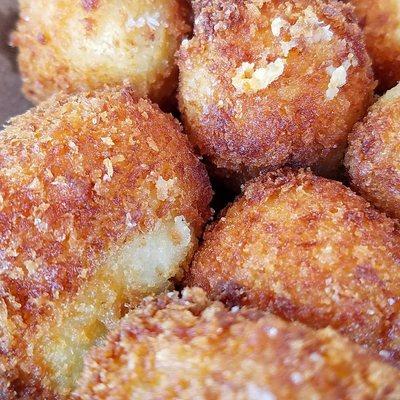 Described as tots on the menu, but more like fried mashed potato balls. I enjoyed them.