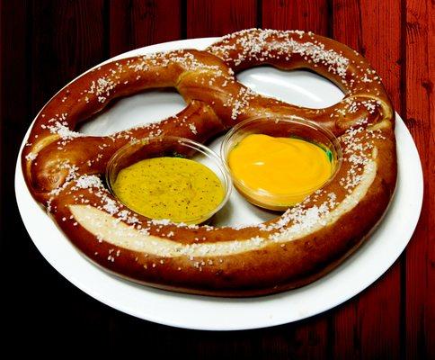 Fresh and Famous Giant Pretzel at Ellis Cafe