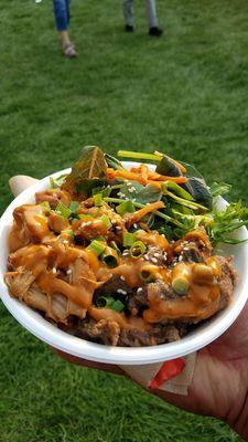 Bulgogi/chicken rice bowl