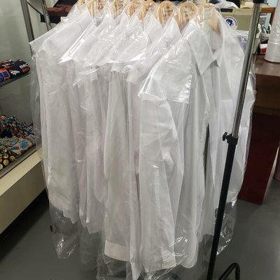 Ironed and starched Groom and Groomsmen shirts and pants.