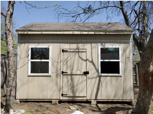 after custom shed remodel