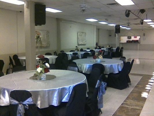 Athens Ballroom in El Paso tables