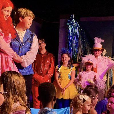 The talented and  outstanding actors performing in "Little Mermaid Jr." at 30 by Ninety Theater.