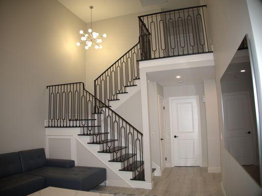 Anaheim Hills: renovating entire stairs and railing.