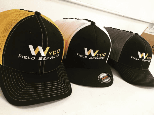 Embroidered hats i did for WYCO recently.