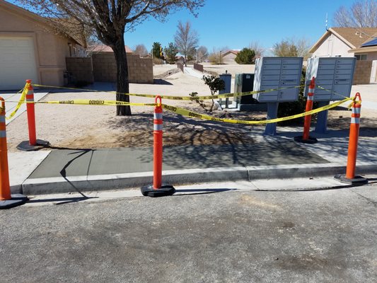 New Sidewalk Edwards AFB