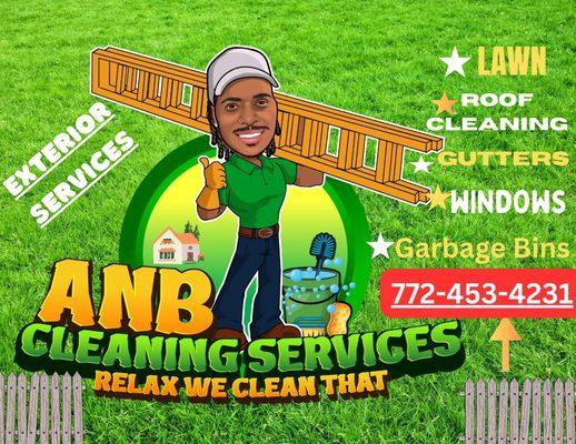 Anb Cleaning Services also offer Exterior services .