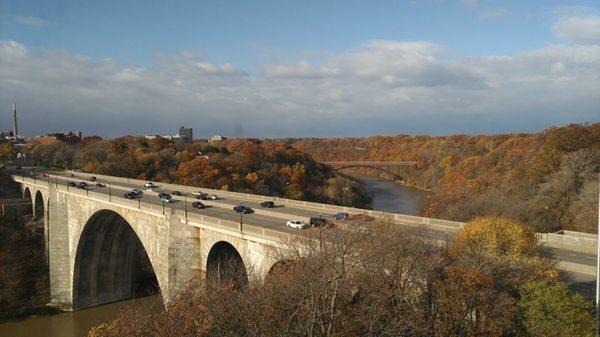 The Veterans Memorial bridge in honor of the en and women who served.Rochester!