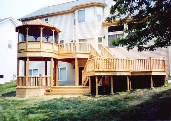 Cedar Deck by Randy Jaacks Rustic Woodmen Decks