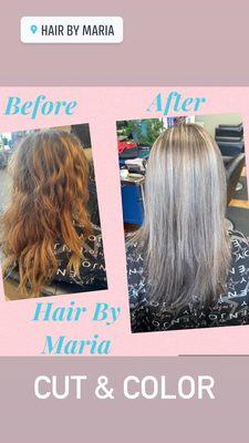 Before & After
Cut & Color 
#highlights