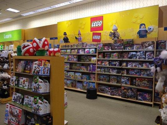 Windows-shopping Mario Lego sets.